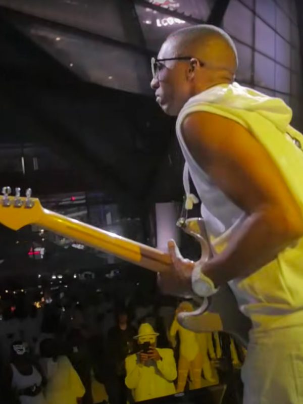 Urban Guitar Legend (Elliot Holden) performing at Mercedes Benz Stadium